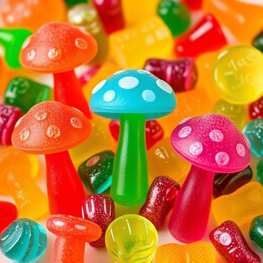 Vibrant Magic Mushroom Gummies Collection