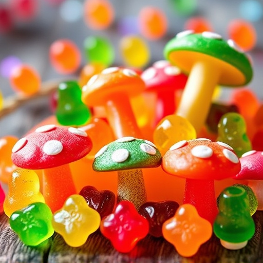Vibrant Magic Mushroom Gummies Collection