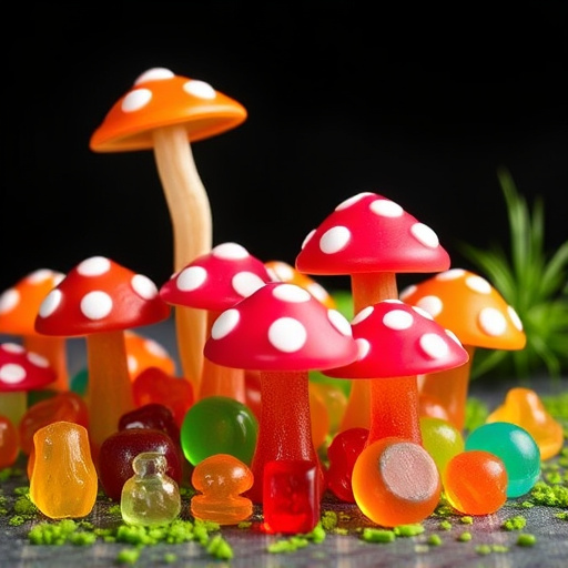Vibrant Magic Mushroom Gummies Collection