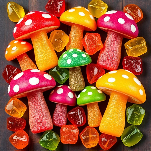 Vibrant Magic Mushroom Gummies Collection