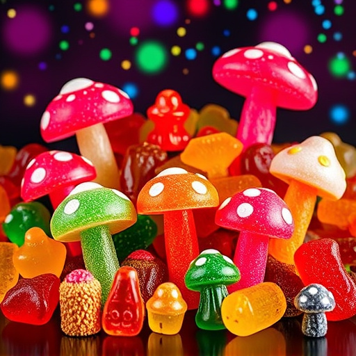 Vibrant Magic Mushroom Gummies Collection