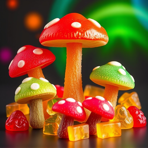 Vibrant Magic Mushroom Gummies Collection