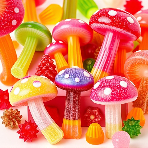 Vibrant Magic Mushroom Gummies Collection