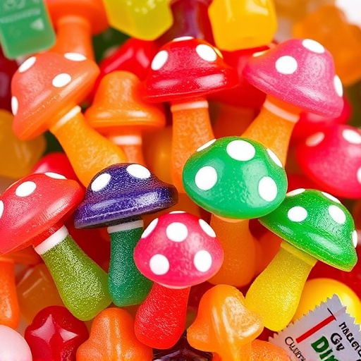 Vibrant Magic Mushroom Gummies Collection