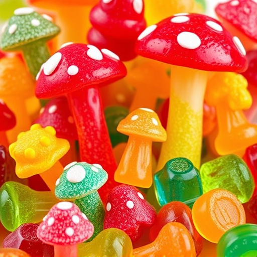 Vibrant Magic Mushroom Gummies Collection