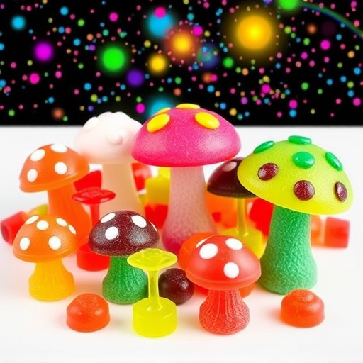 Vibrant Magic Mushroom Gummies Collection