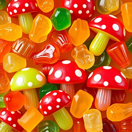 Vibrant Magic Mushroom Gummies Collection