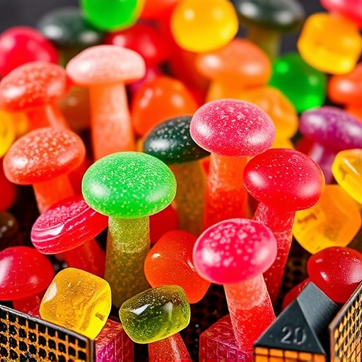 Vibrant Magic Mushroom Gummies Collection