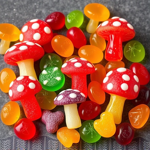 Vibrant Magic Mushroom Gummies Collection