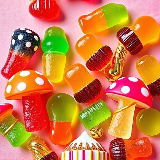 Vibrant Magic Mushroom Gummies Collection