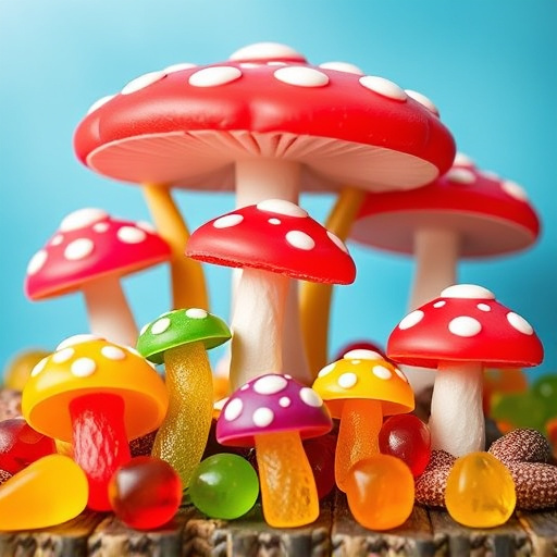 Vibrant Magic Mushroom Gummies Collection