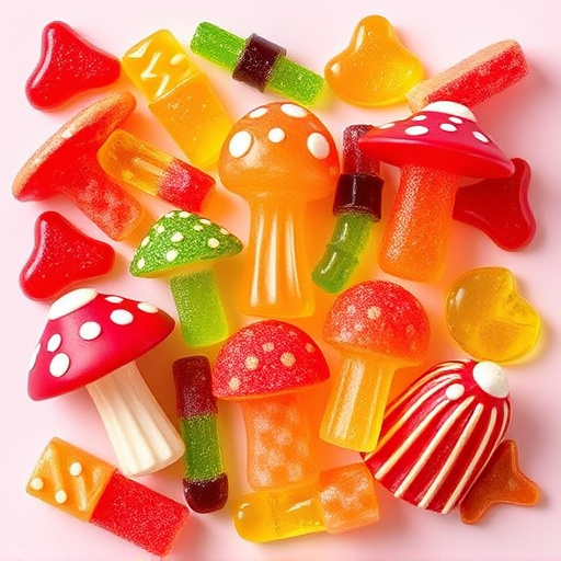 Vibrant Magic Mushroom Gummies Collection