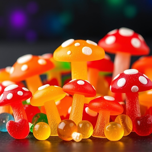 Vibrant Magic Mushroom Gummies Collection