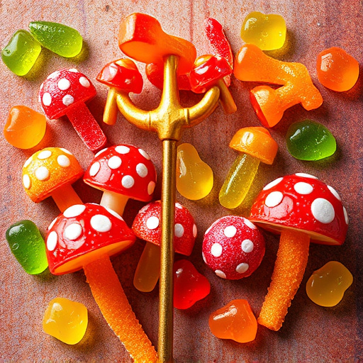 Vibrant Magic Mushroom Gummies Collection