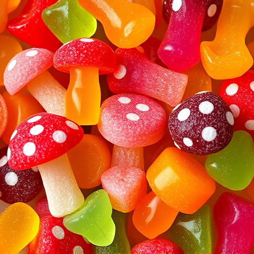 Vibrant Magic Mushroom Gummies Collection