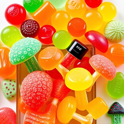 Vibrant Magic Mushroom Gummies Collection