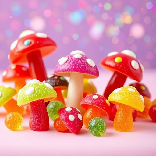Vibrant Magic Mushroom Gummies Collection