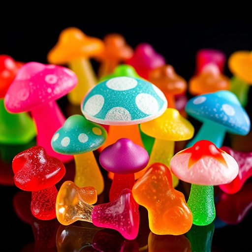 Vibrant Magic Mushroom Gummies Collection