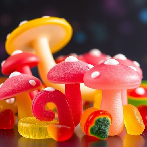 Vibrant Magic Mushroom Gummies Collection