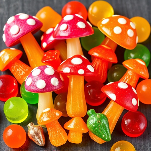 Vibrant Magic Mushroom Gummies Collection