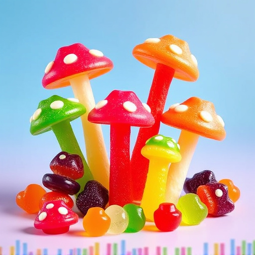 Vibrant Magic Mushroom Gummies Collection