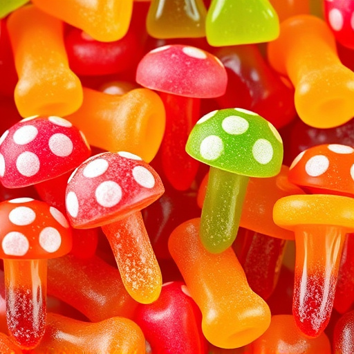 Vibrant Magic Mushroom Gummies Collection