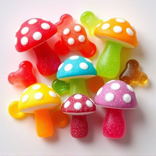 Vibrant Magic Mushroom Gummies Collection