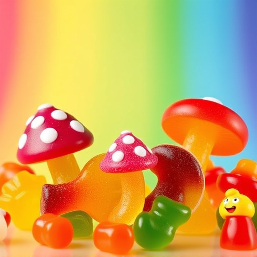 Vibrant Magic Mushroom Gummies Collection