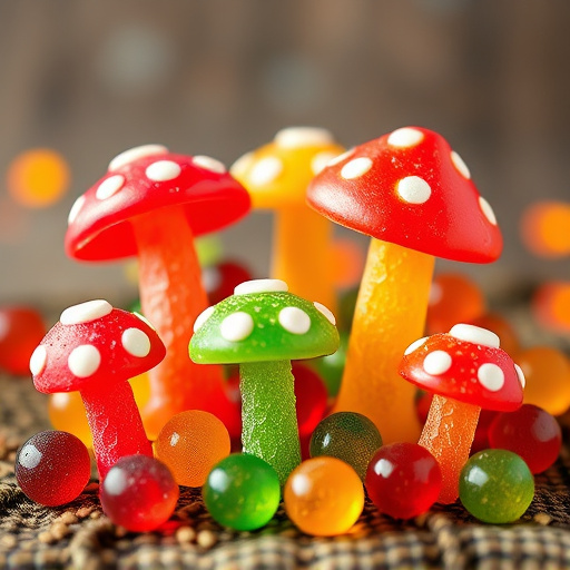 Vibrant Magic Mushroom Gummies Collection