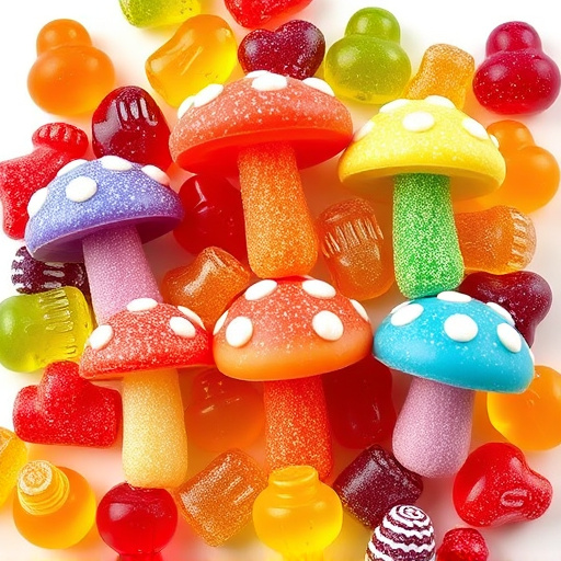 Vibrant Magic Mushroom Gummies Collection