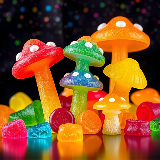 Vibrant Magic Mushroom Gummies Collection