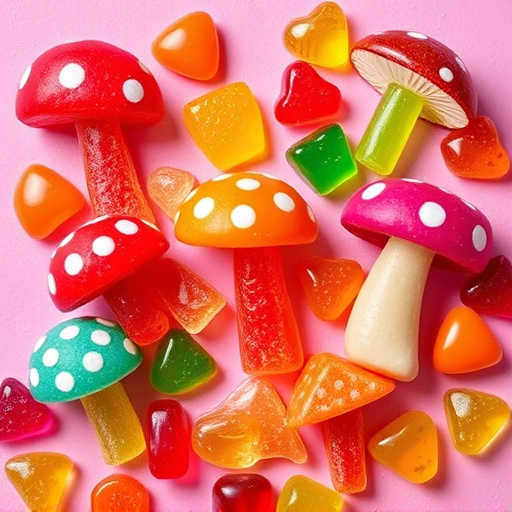 Vibrant Magic Mushroom Gummies Collection