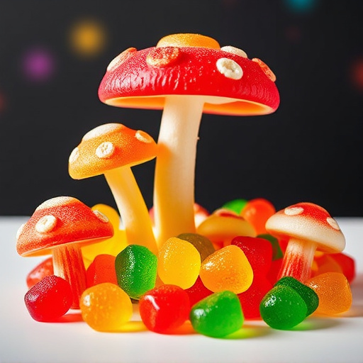 Vibrant Magic Mushroom Gummies Collection