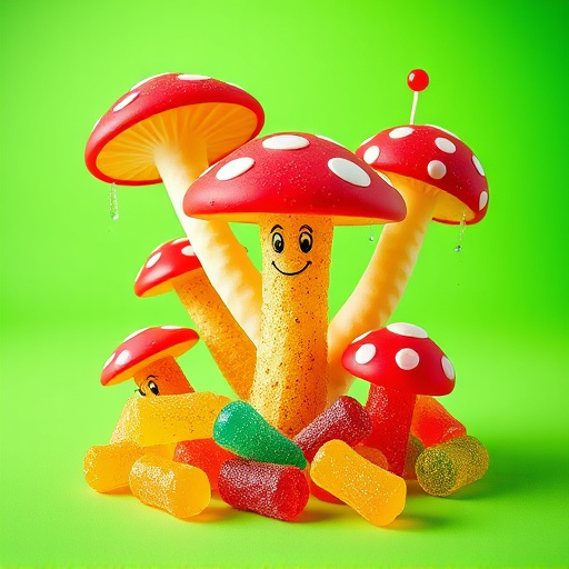 Vibrant Magic Mushroom Gummies Collection