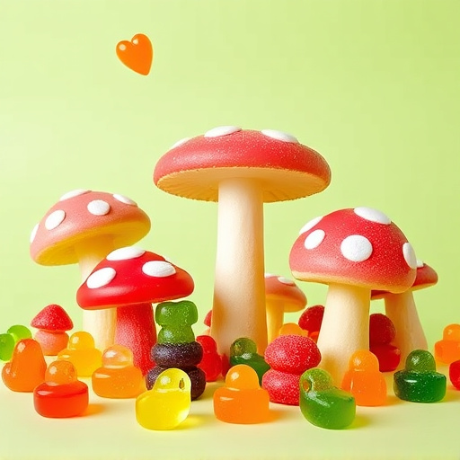 Vibrant Magic Mushroom Gummies Collection