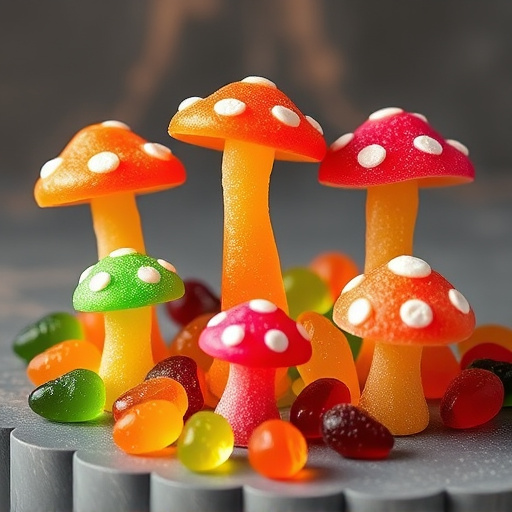Vibrant Magic Mushroom Gummies Collection