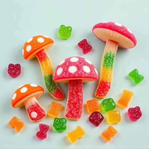 Vibrant Magic Mushroom Gummies Collection
