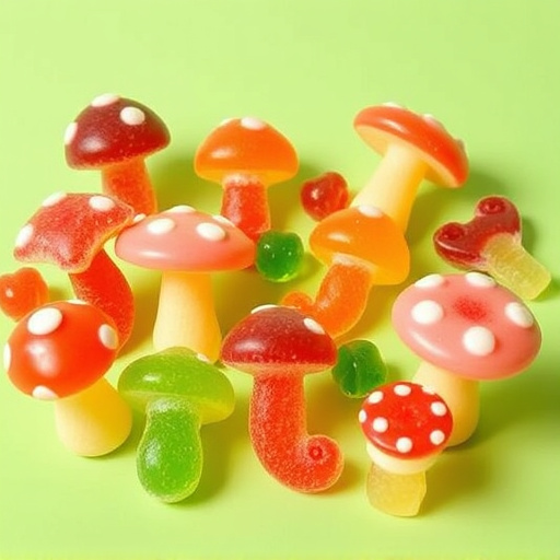 Vibrant Magic Mushroom Gummies Collection