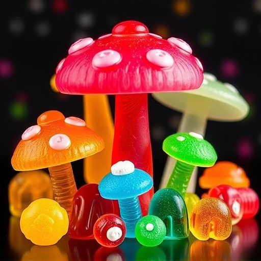 Vibrant Magic Mushroom Gummies Collection