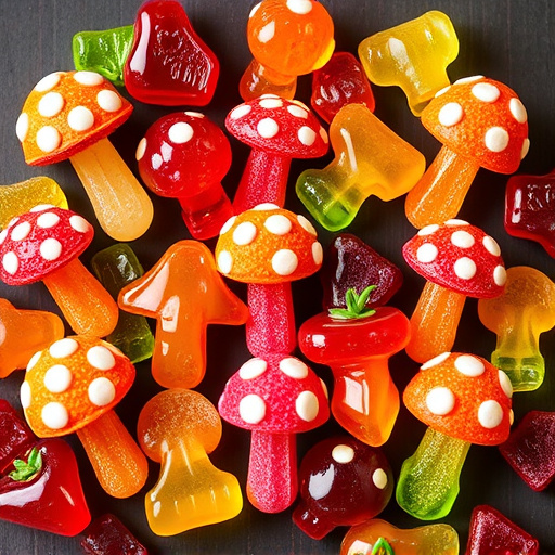 Vibrant Magic Mushroom Gummies Collection