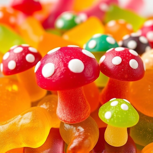 Vibrant Magic Mushroom Gummies Collection