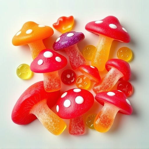 Vibrant Magic Mushroom Gummies Collection