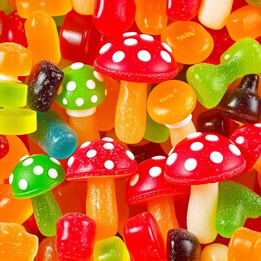 Vibrant Magic Mushroom Gummies Collection