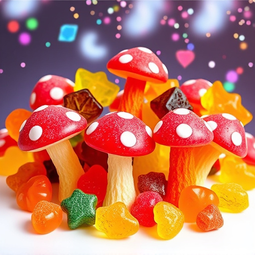 Vibrant Magic Mushroom Gummies Collection