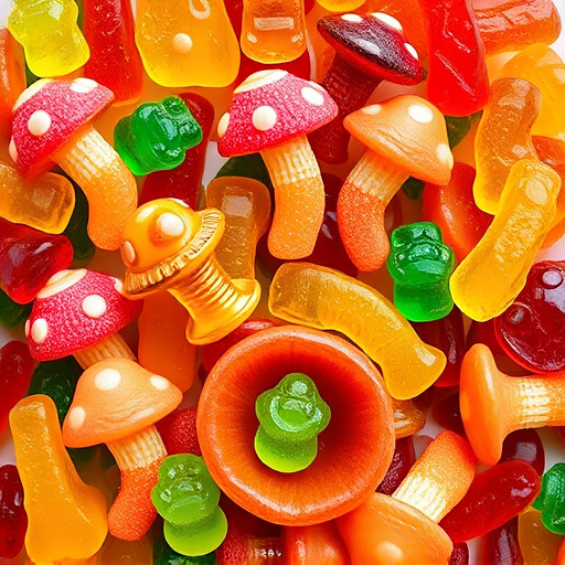 Vibrant Magic Mushroom Gummies Collection