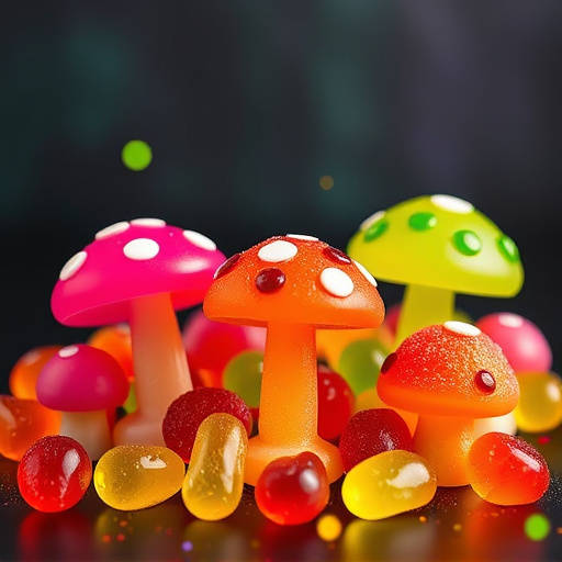 Vibrant Magic Mushroom Gummies Collection