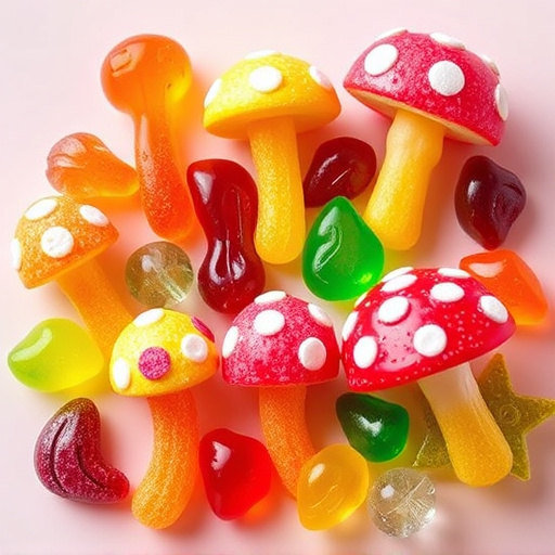 Vibrant Magic Mushroom Gummies Collection