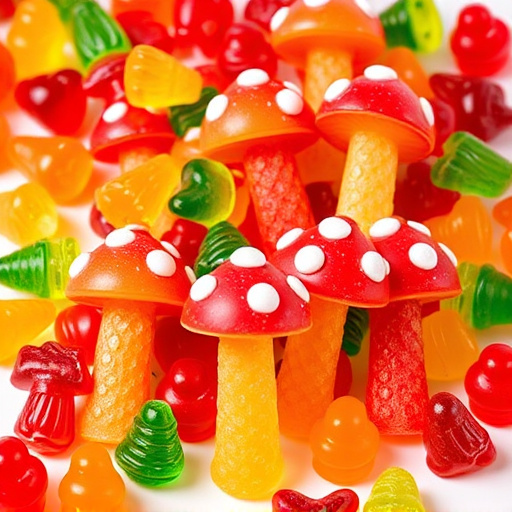 Vibrant Magic Mushroom Gummies Collection