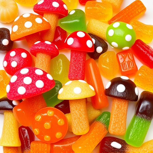 Vibrant Magic Mushroom Gummies Collection