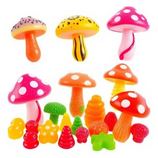 Vibrant Magic Mushroom Gummies Collection